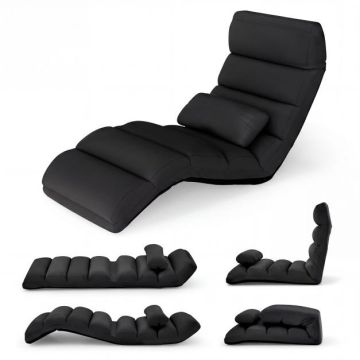 Folding sofa bed, 5-position backrest, with cushion, multi-colored, 172 × 55 × 20 cm