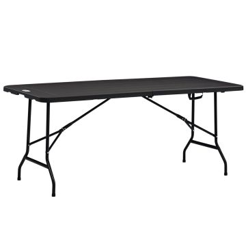 Kokoontaitettava ulkopöytä, 6 paikkaa, 180 × 73 × 75,5 cm