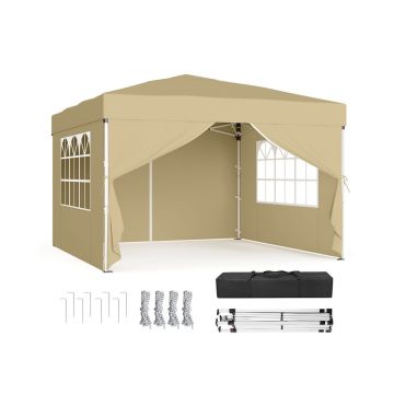 SONGMICS folding pavilion, with carrying bag, 300 × 300 × 260 cm