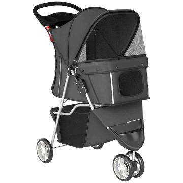Kokoontaitettavat koiranrattaat, enintään 10 kg, 77 × 44 × 102 cm