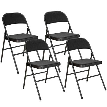 Kokoontaitettavat tuolit, 4 kpl, 45 × 78 × 46 cm