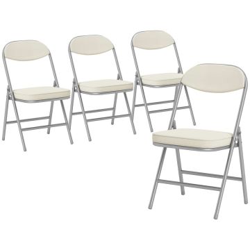 Kokoontaitettavat tuolit, 4 kpl, 48,5 × 82 × 45 cm