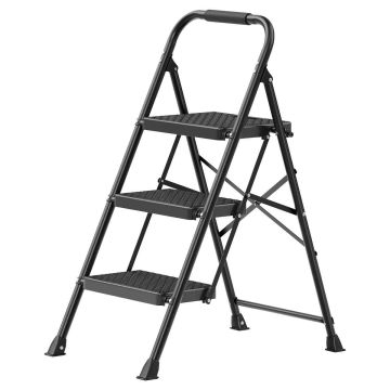 Kokoontaitettavat tikkaat SONGMICS, 2 askelmaa, 73 × 46,5 × 102,5 cm