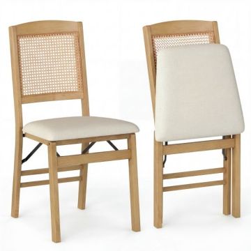 Folding dining chairs, 2 pcs, 52.5 × 88 × 43 cm