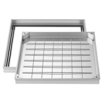 Kaivonkansi kehyksellä VEVOR ZD005-SZ, Upotettu, 600 × 600 mm