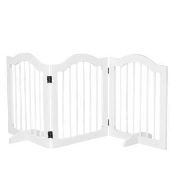 Koiran aitauksen PawHut 154,5x29,5x61cm, valkoinen