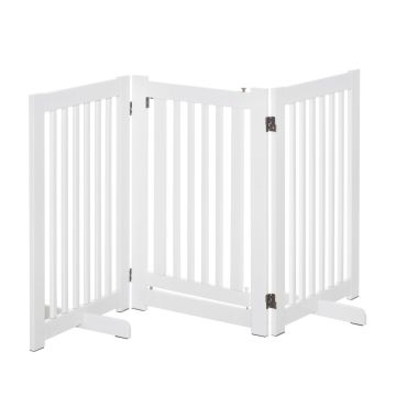 Koira-aitaus PawHut 155x35.5x76cm, valkoinen