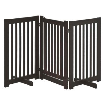 Koira-aitaus PawHut 155x35.5x76cm, tummanruskea