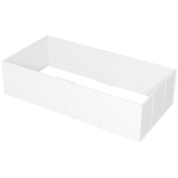 Koiran häkki PawHut 196x96x48cm, valkoinen