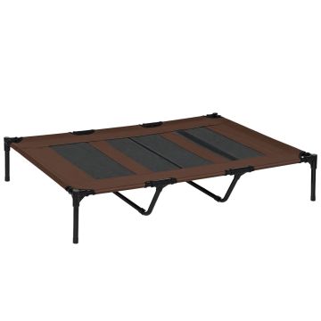 Koiran peti PawHut 122x92x23cm, ruskea/musta väri