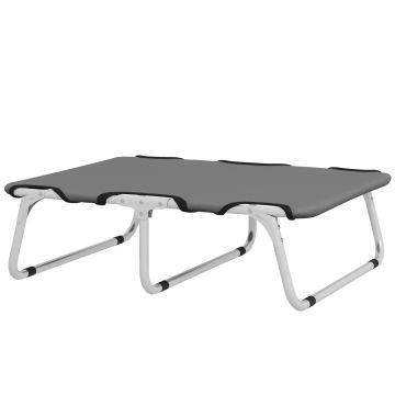 Лежанка для собак PawHut 71x58x20см, серо-белая