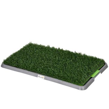 Koiran wc PawHut 67x41x3,5cm, vihreä/harmaa