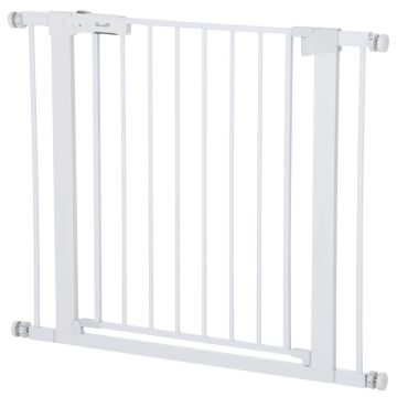 Koiraportti, säädettävä 75–96 cm, Valkoinen, 75–96 × 76 cm