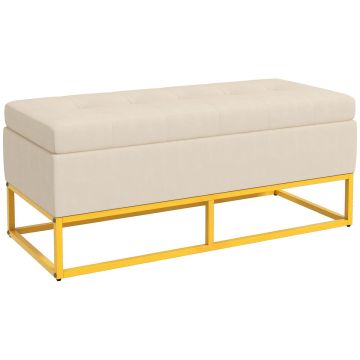 Penkkivarasto Homcom 110x44x49cm, hiekan/kullanvärinen