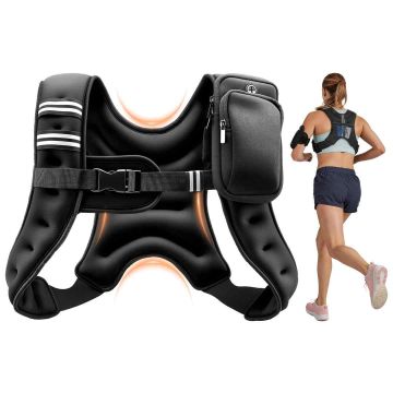 Painoliivi VEVOR JS-VEST005-5, Musta, 360 × 305 × 70 mm