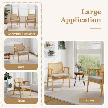 Living room armchairs, 2 pcs, 58.42 × 78.74 × 54.61 cm