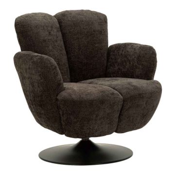 Living room armchair Mauro Ferretti 143022000N, swivel, 86 × 92 × 77 cm