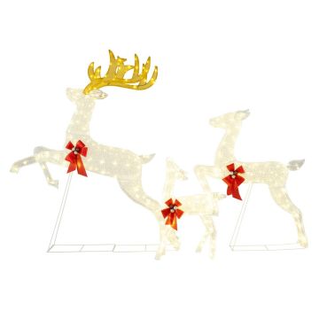 Valaistu joulukoriste, 3 poron setti