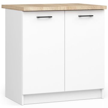 Кухонный шкаф NORE Oliwia S80 2D, белый