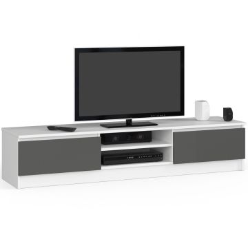 TV-taso RTV K120, valkoinen/harmaa