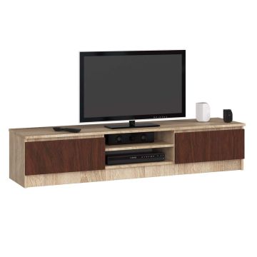 TV-taso RTV K120, tummanruskea/tammi