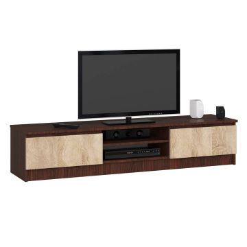 TV-taso RTV K120, tummanruskea/tammi