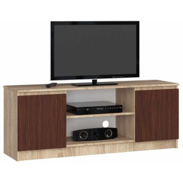 TV-taso RTV K120, tummanruskea/tammi