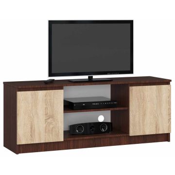 TV-taso RTV K120, tummanruskea/tammi