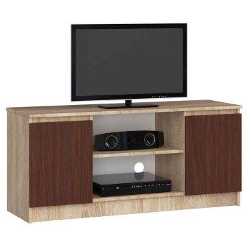 TV-taso RTV K120, tummanruskea/tammi