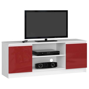 TV-taso RTV K120, valkoinen/punainen
