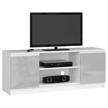 TV-taso RTV K120, valkoinen/vaaleanharmaa