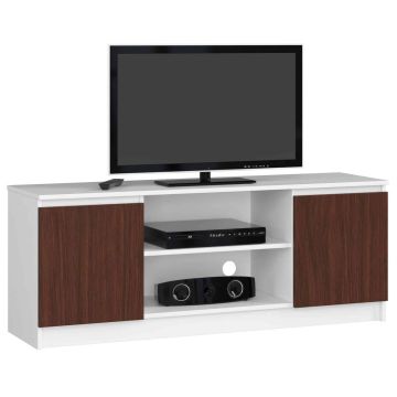 TV-taso RTV K120, valkoinen/tummanruskea