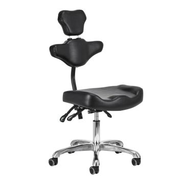 Tatuointituoli PRO INK 973, hydraulinen säätö 47–59 cm, Musta