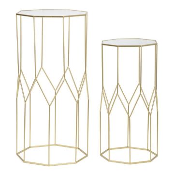 Telephone table set, 2 pcs, 50 × 100 × 46 cm and 40 × 80 × 37 cm