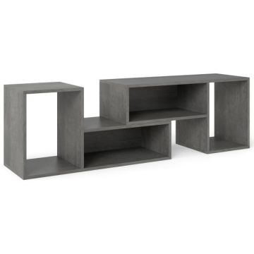 TV console, 2 L-shaped shelves, 80 × 40 × 30 cm