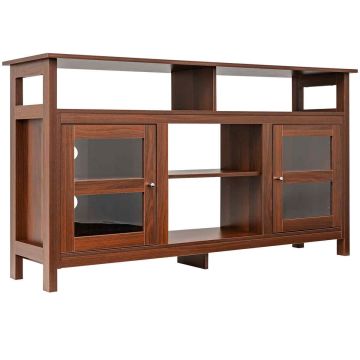 TV Stand, 2 Cabinets, Brown