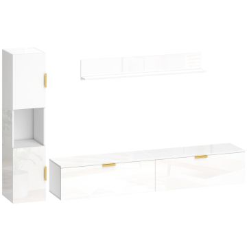 TV-kalustesarja, 3 osaa, 180 × 33 × 30 cm
