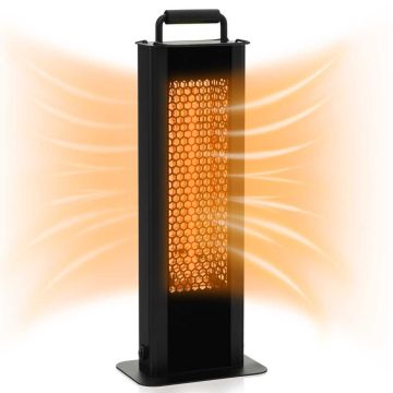 Terassilämmitin, 1 200 W, kaksipuolinen, 24 × 16 × 63 cm