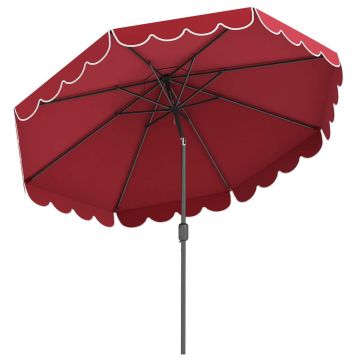Patio umbrella, 8 metal ribs