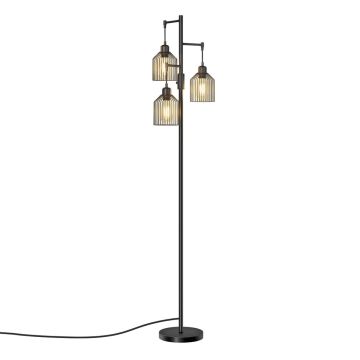 VASAGLE floor lamp, 3 E27 sockets, Black, 29 × 176.5 × 32 cm