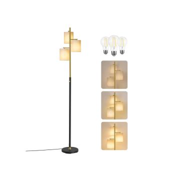 VASAGLE LFL003B02 floor lamp, 3 E27 sockets, 29 × 29 × 173 cm