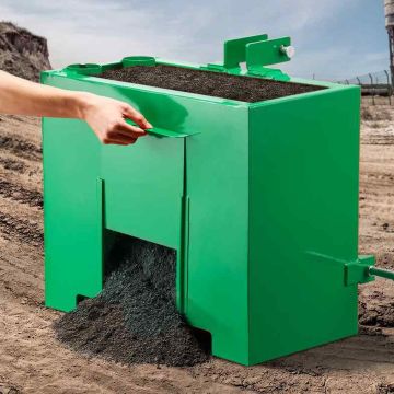 Traktorin vastalaatikko VEVOR, 363 kg, Vihreä, 61,5 × 38,3 × 55 cm