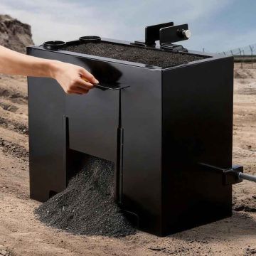 Traktorin vastalaatikko VEVOR B-01, 363 kg, Musta, 61,5 × 38,3 × 55 cm