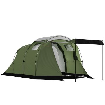 Retkeilyteltta, 4 hengen, 2 huonetta, 460 × 190 × 260 cm