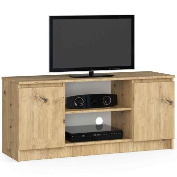 TV-taso CLP, 2 ovea, ruskea, 120 × 55 × 40 cm