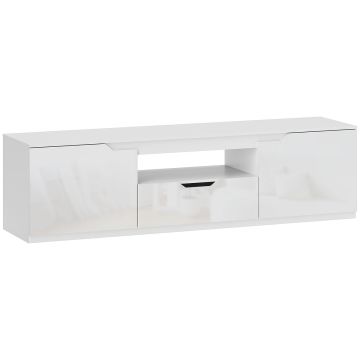 TV-taso Homcom 160x38x43cm, valkoinen