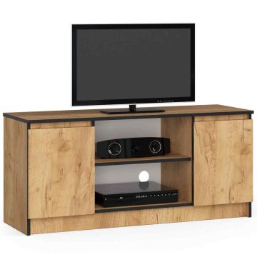 TV-taso K120 2D 1P CLP, tammi, 120 × 55 × 40 cm