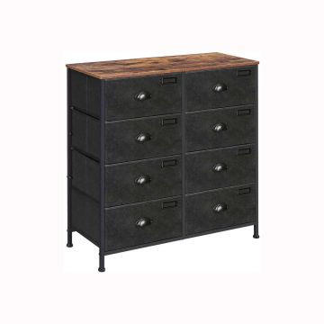 Lipasto 8 laatikkoa LVT24H, ruskea/musta