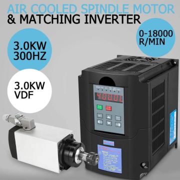 3 kW:n ilmajäähdytteinen karamoottori invertterillä
