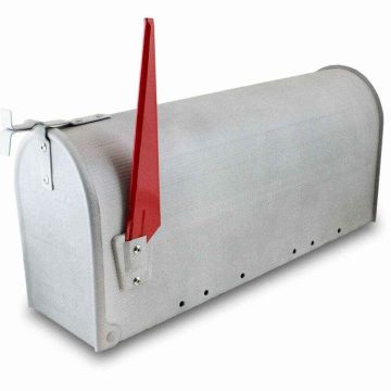 Amerikkalaistyylinen postilaatikko, harmaa